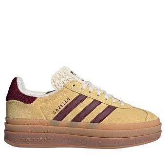 Кроссовки женские adidas Originals Gazelle Bold Almost Yellow/Maroon/Wonder White